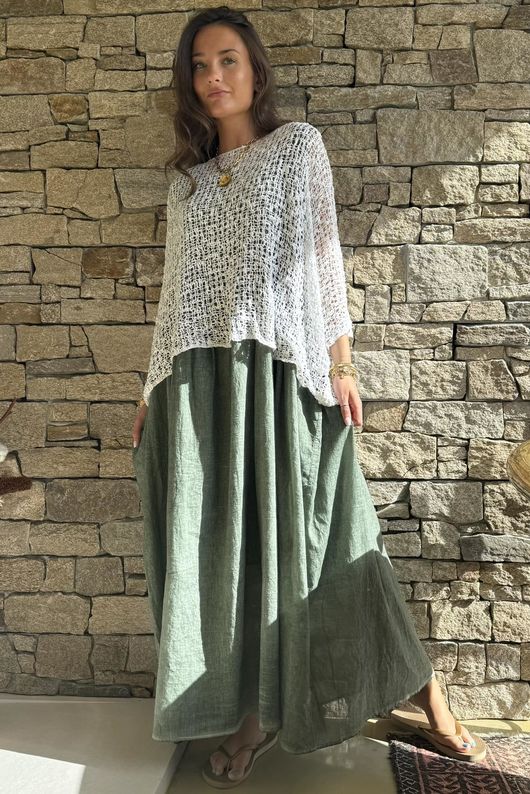 Cloud Loose Box Knit White /13=